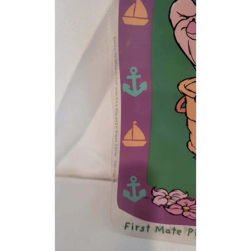 Vintage Disney Winnie the Pooh First Mate Piglet Window Suncatcher Color-Clings